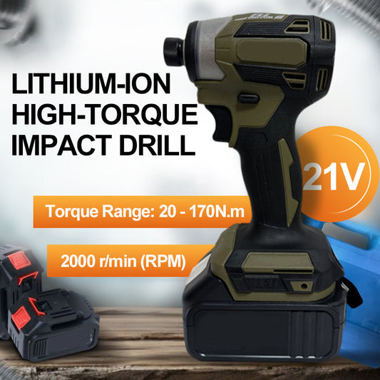 Ensemble de Perceuse à Couple Élevé sans Fil et sans Brosses au Lithium-Ion Multifonctionnelle 🔋🔧 - Puissante et Pratique pour Tous Vos Projets!