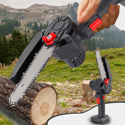 🔥Mini‑tronçonneuse sans fil sans balais 🔋Légère et puissante, coupe facile pour jardinage et bricolage 🌳✨