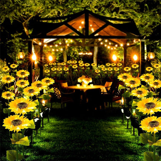 🔥2025 Hot Sale🔥Lampes solaires à LED pour jardin en forme de tournesol🌻