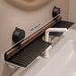 Étagère de Salle de Bain à Ventouse en Noyer
