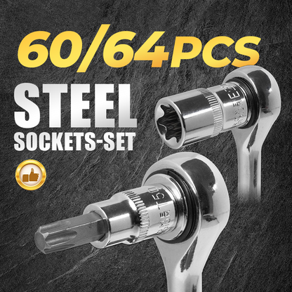 🏆🔩 Coffret de douilles ultime pour mécaniciens – Coffret de douilles en acier CR-V 🔧 50 % de réduction