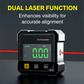 Jauge d'angle numérique magnétique à 4 côtés avec laser
