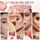 Palette de maquillage de type livre à 5 couches avec 67 teintes professionnelles