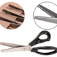 ✂️Ciseaux à bord zig‑zag en acier inoxydable ✨Poignée ergonomique, anti‑effilochage pour couture et bricolage 🧵