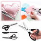 ✂️Ciseaux à bord zig‑zag en acier inoxydable ✨Poignée ergonomique, anti‑effilochage pour couture et bricolage 🧵