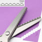 ✂️Ciseaux à bord zig‑zag en acier inoxydable ✨Poignée ergonomique, anti‑effilochage pour couture et bricolage 🧵