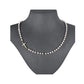 Collier de perles synthétiques à croix élégante pour femmes