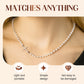 Collier de perles synthétiques à croix élégante pour femmes