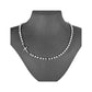 Collier de perles synthétiques à croix élégante pour femmes