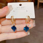 ⏳Spécial à durée limitée⏰Boucles d'oreilles en cristal artificiel bleu💎