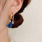 ⏳Spécial à durée limitée⏰Boucles d'oreilles en cristal artificiel bleu💎