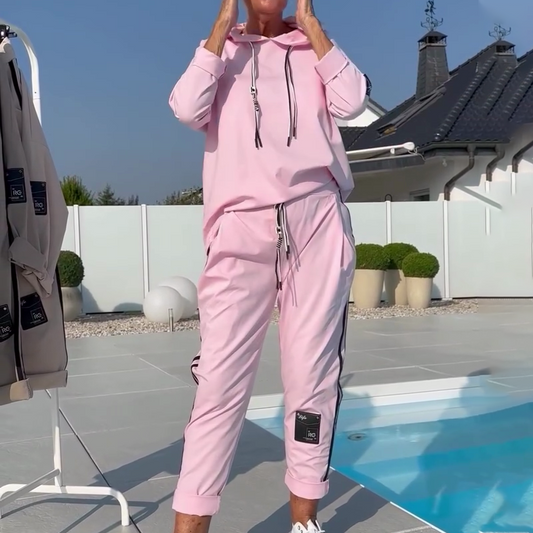 Ensemble Décontracté 2 Pièces pour Femme – Sweat à Capuche et Pantalon de Jogging