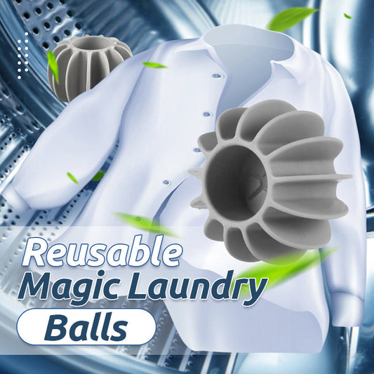 🔥‑50% Réduction ! Boules à linge magiques réutilisables 🧺 Réduisent le froissement, sèchent plus vite, sans produits chimiques ✨