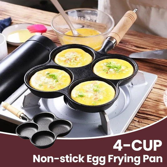 📣🔥📣👉Poêle à œufs antiadhésive en fonte de 4/5 tasses