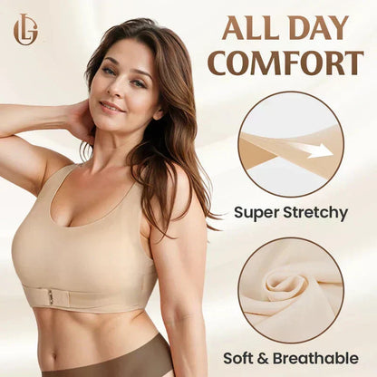 🎉DERNIER JOUR DE SOLDES -50 % DE RÉDUCTION⚡Soutien-gorge sans armatures à fermeture devant et dos croisé