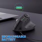 Souris ergonomique Bluetooth multi-appareils avec molette