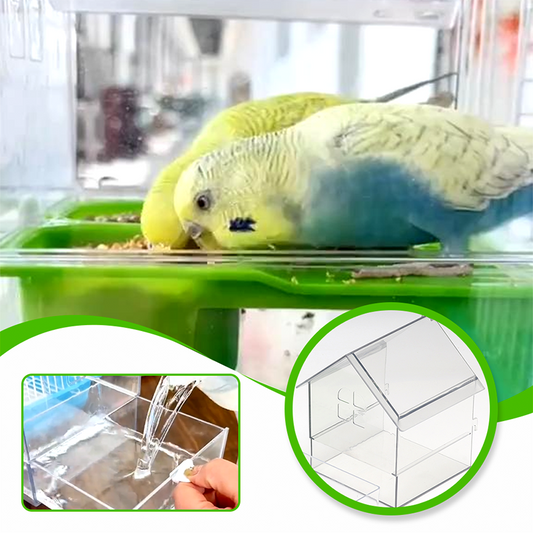 🎁SOLDES (50 % DE RÉDUCTION)🔥Mangeoire externe coulissante pour perroquets
