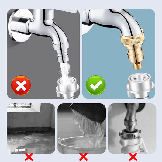 Connecteur d'arrêt automatique d'eau pour lave-linge