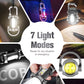 ⚡PROMO -50% !🔦Lampe de poche porte-clés rechargeable, 7 modes, étanche et compacte✨