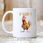 ⏳Spécial à durée limitée⏰Tasse Funny Chicken F-Caw-F🐓