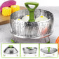 🥘 Cuit‑vapeur pliable en acier inoxydable ✨ Gain de place, résistant, cuisson saine ⚡‑49% DE RÉDUCTION ! Idéal pour vos légumes 🥦