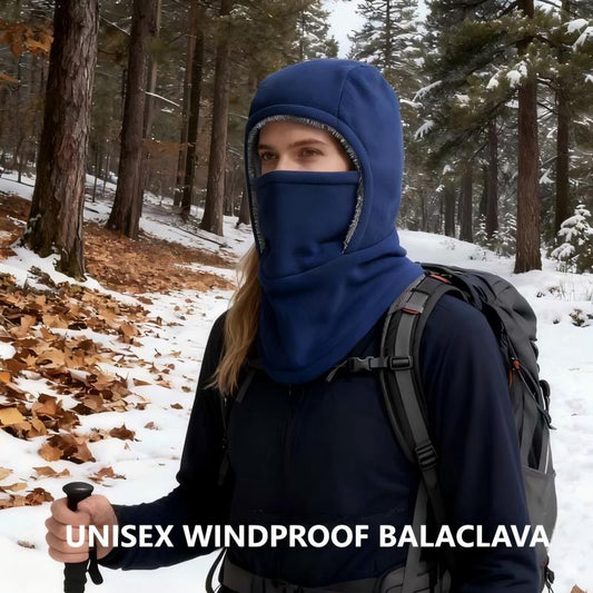 🧣 60% DE RÉDUCTION! ✨ Cagoule Unisexe Coupe-Vent - Matière Polaire Respirante avec Protection Visage Intégrale pour Sports d'Hiver ❄️🔒