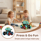 🦖 Voiture dinosaure à pousser pour enfants avec lumières LED, 3 modèles, jouet robuste ⚡‑60 % de réduction pour le Black Friday 🚙✨