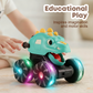 🦖 Voiture dinosaure à pousser pour enfants avec lumières LED, 3 modèles, jouet robuste ⚡‑60 % de réduction pour le Black Friday 🚙✨