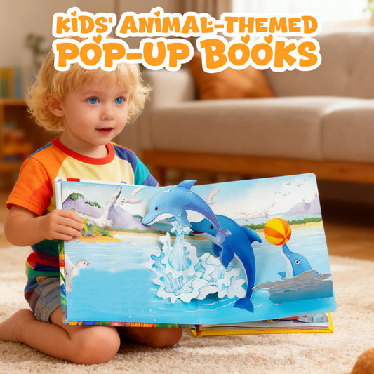 ✨【Livre pop-up 3D pour enfants sur les animaux - Outil interactif indispensable pour l'apprentissage précoce】✨