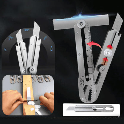 🔧 50 % de réduction ! Couteau multifonction à lame sécable : grattoir, règle, clé et décapsuleur, le tout dans un outil compact ! ✨1