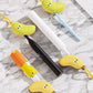 Étui de rangement portable et mignon pour brosse à dents en forme de banane avec distributeur de dentifrice