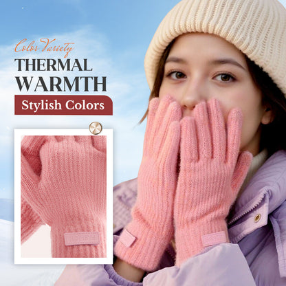 Gants tactiles chauds en tricot thermique