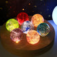 livraison gratuite 🛫Décoration Sphère en Verre Lumineuse avec Effet Ciel Étoilé