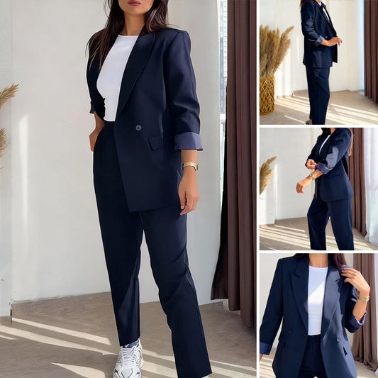 ⏳50 % de réduction pour une durée limitée⏰ Ensemble 2 pièces classique pour femme comprenant un blazer et un pantalon🧥👖