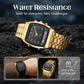 ⌚ PROMO LIMITÉE 50% DE RÉDUCTION ! 💥 Montre Rétro Carrée Multifonction – Double Affichage, Alliage Zinc, Acier Inoxydable ✨