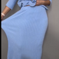 📢📢 60% de réduction👗 Confort chic ! Pull en maille doux et jupe midi tendance
