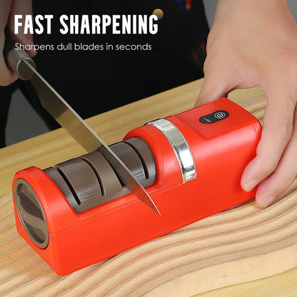 🔥2026 Dernier modèle amélioré ! Aiguiseur automatique pour couteaux de cuisine – Affûtage rapide, rechargeable et sans fil 🗡️🔋