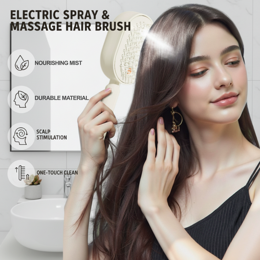 📢📢57% de réduction !! ⏰Peigne de massage électrique à spray✨🔥