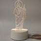 📢📢60 % de réduction !!!  ✝️Lampe de prière vierge 🙏🤲Statue de Notre-Dame de Guadalupe