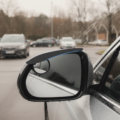 🚗🔥50% DE RÉDUCTION ! Housse pluie 2en1 rétroviseur, miroir angle mort inclus, sécurité de conduite💦