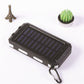 🔋 50% DE RÉDUCTION! ☀️ Batterie Externe Solaire 10000 mAh – Double Lampe LED, Recharge Verte & Idéale pour Voyage & Camping 🏕️
