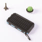 🔋 50% DE RÉDUCTION! ☀️ Batterie Externe Solaire 10000 mAh – Double Lampe LED, Recharge Verte & Idéale pour Voyage & Camping 🏕️
