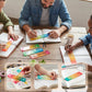 Mini règle dégradée à pochoirs 🎨 | Facile pour les enfants ! Précis, sûr & coloré, idéal pour dessiner, scoler & créer ✨ – Cadeau parfait pour petits artistes 👶👧👦