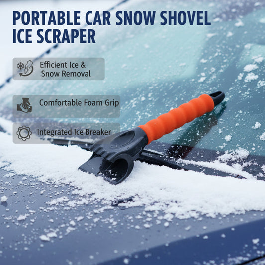 Pelle à Neige Portable + Grattoir à Glace 🧊 | Léger, Résistant & Pratique ✨ – Outil Must-Have pour Votre Voiture ❄️