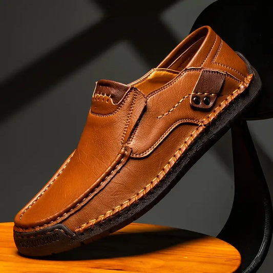👞 60% DE RÉDUCTION ! ✨ Chaussures Classiques en Cuir de Veau pour Homme – Confort Toute la Journée, Cuir Souple & Semelle Antidérapante 🧱