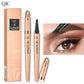 📢📢Achetez-en 1，obtenez-en 1 gratuitement⏰Stylo à Sourcils Effet Microblading 3D à 4 Pointes