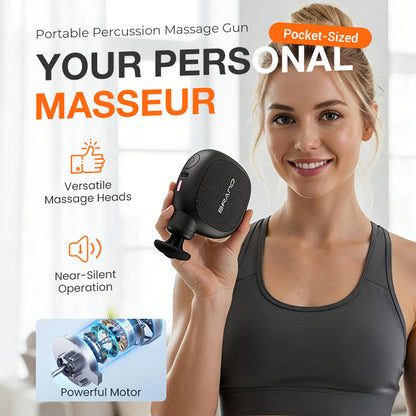 Pistolet de Massage par Percussion Portable 💆‍♂️💥 | Soulage les douleurs musculaires & détend en profondeur ✨ – Léger, silencieux & idéal pour sportifs 🏃‍♀️💪