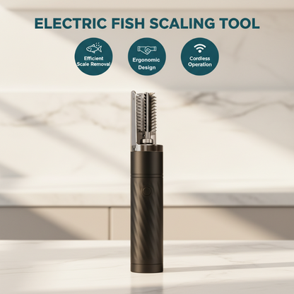 🔥-50% PROMO✨Écailleur à poisson électrique sans fil🐟IPX7 étanche, lames inox 304 pour cuisine
