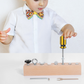 ✨ 55 % DE RÉDUCTION MAINTENANT !✨Jouet Montessori en Bois – Planche avec Vis et Tournevis