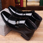 Chaussures de Ville Élégantes pour Homme en Cuir PU Brillant